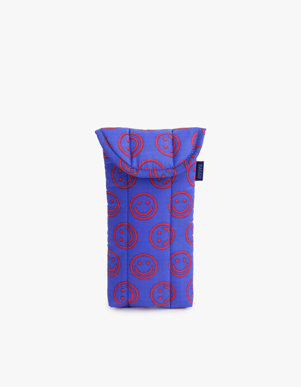 Puffy Glasses Sleeve - Mini Cobalt Happy