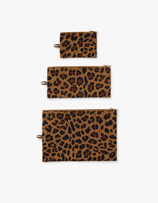 Flat Pouch Set - Leopard