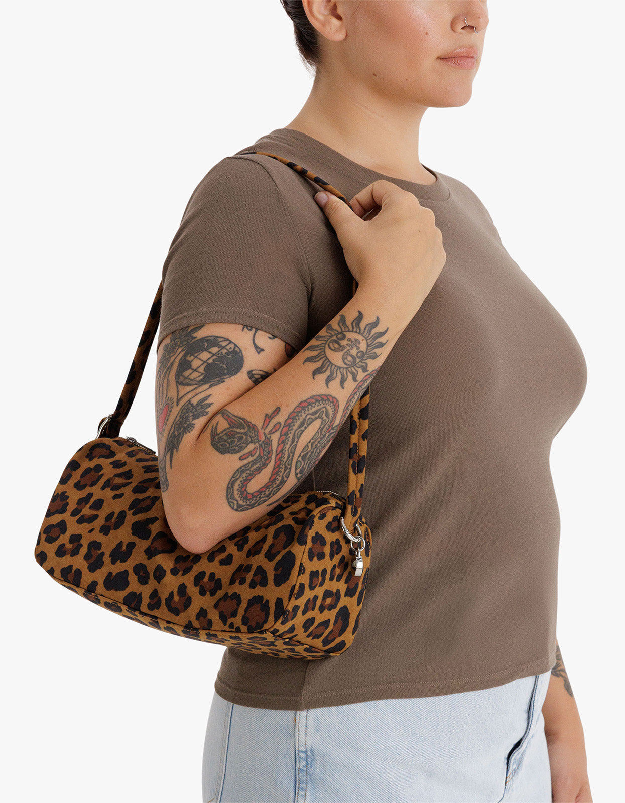 Nylon Loaf Bag - Leopard