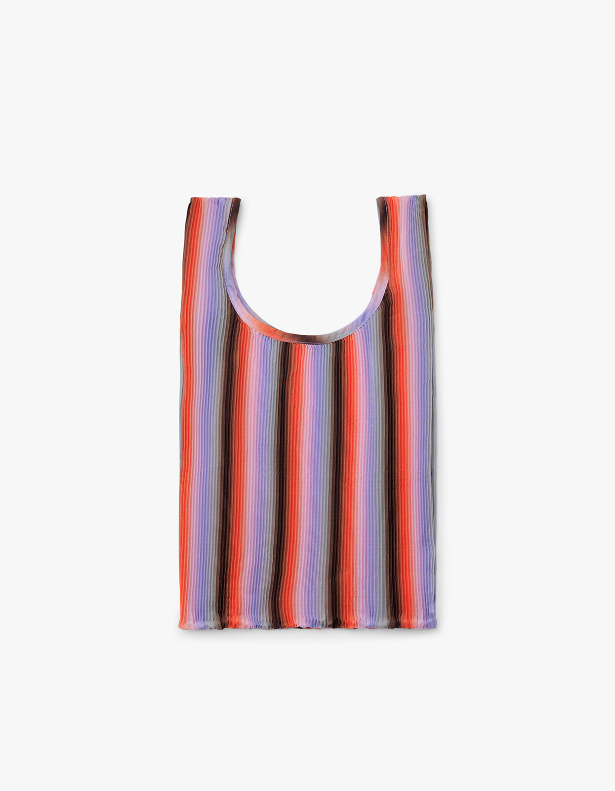 Pleated Baggu - Gradient Stripe Poppy Lilac