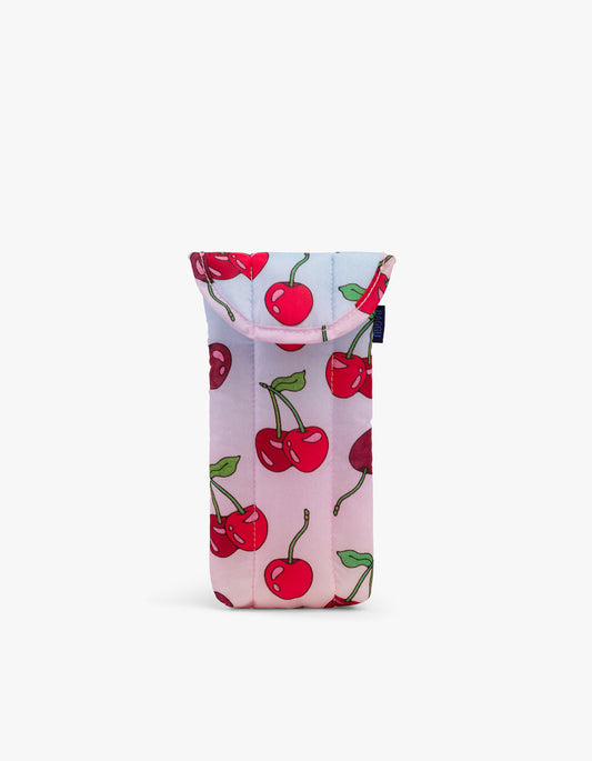 Puffy Glasses Sleeve - Cherries