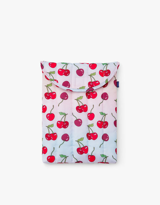 Puffy Laptop Sleeve 13Inch - Cherries