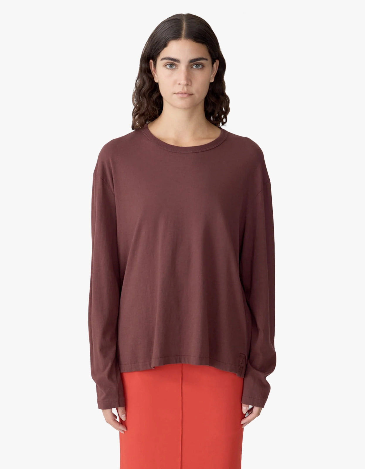 Boyfriend Heritage Long Sleeve T-Shirt - Cocoa