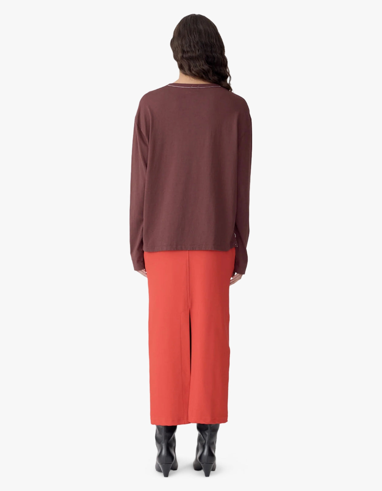 Boyfriend Heritage Long Sleeve T-Shirt - Cocoa