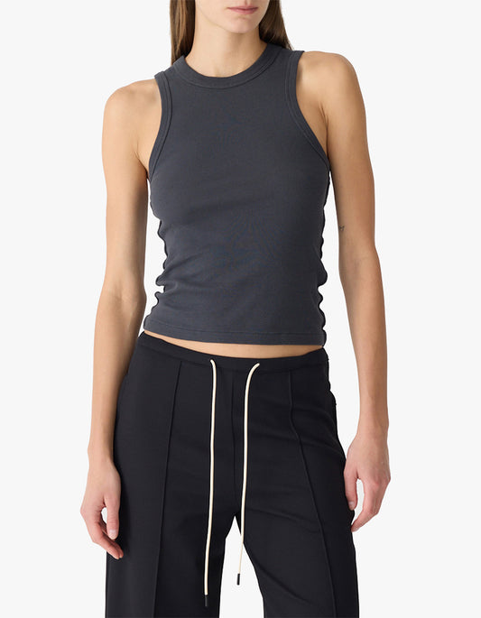 Seam Detail Tank - Washed Navy