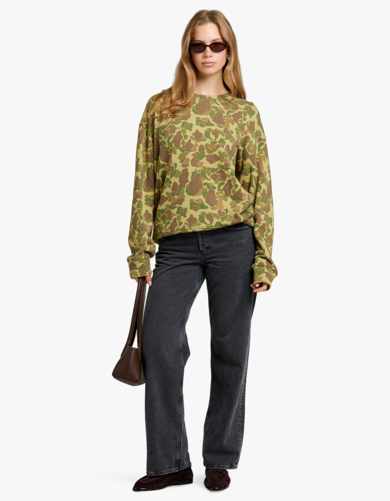 Camo Slouch Crew Sweat - Camo