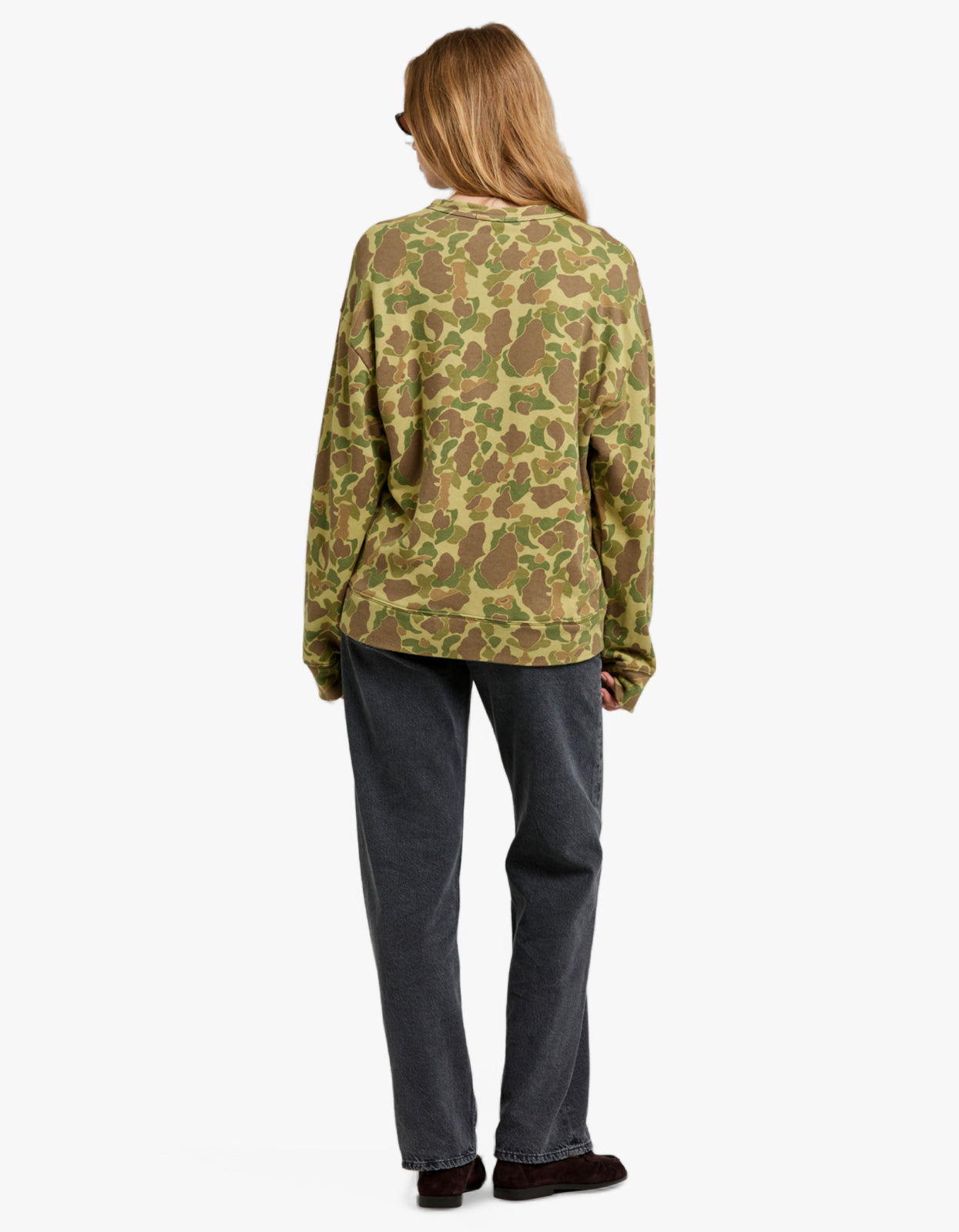 Camo Slouch Crew Sweat - Camo