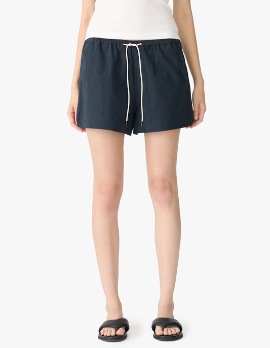 Crushed Cotton Running Short - Ink