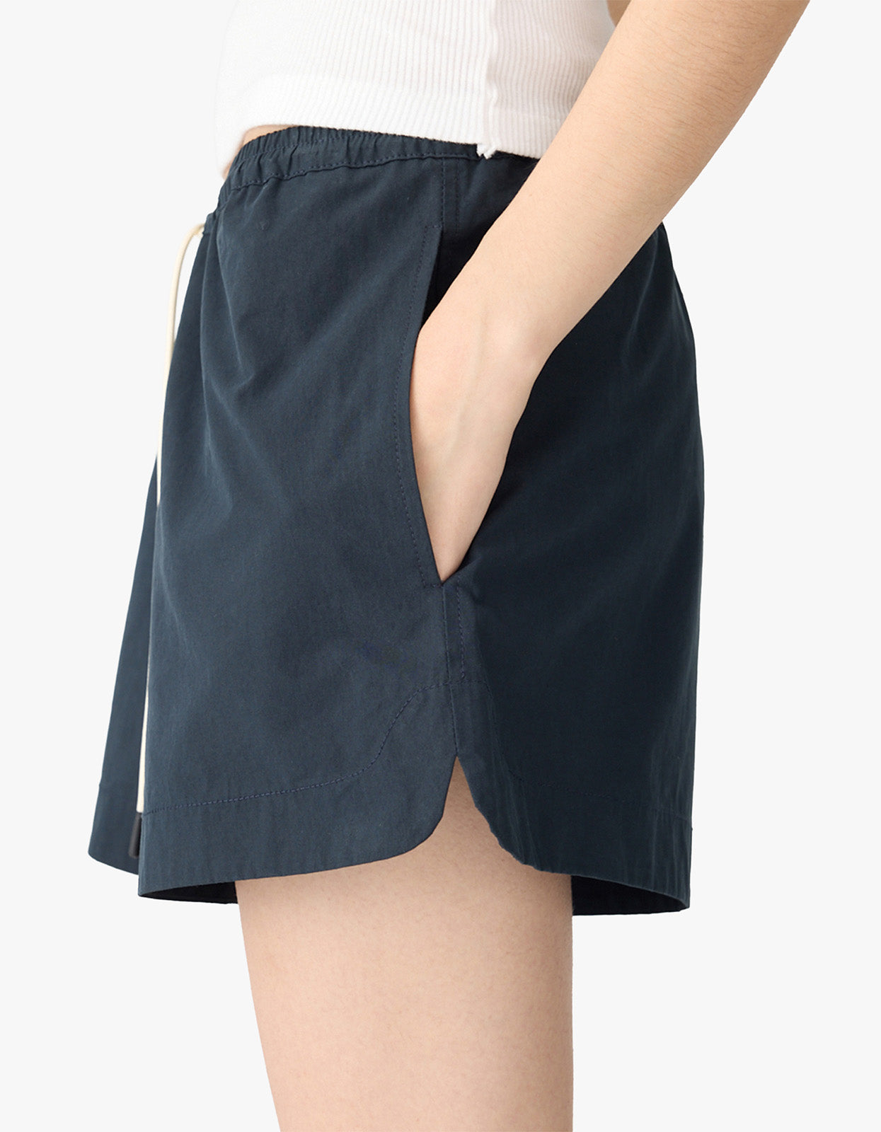 Crushed Cotton Running Short - Ink