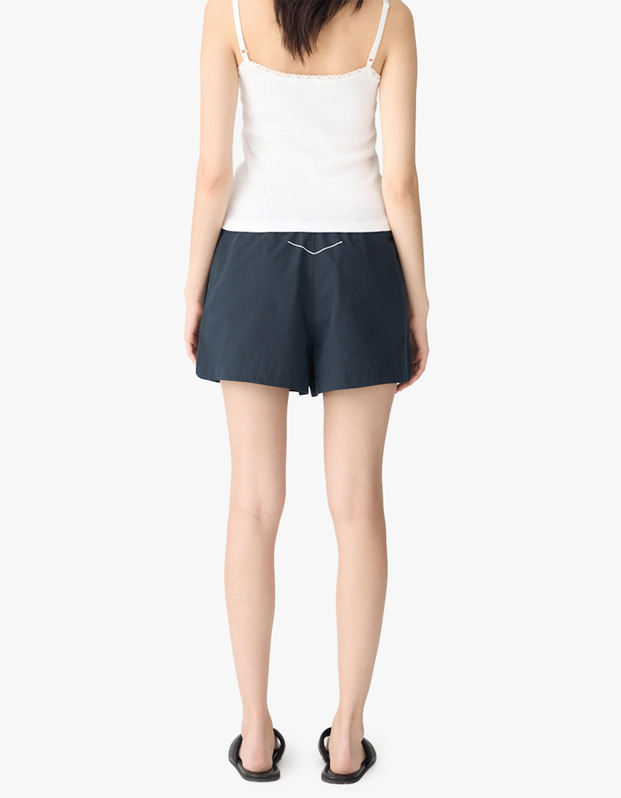 Crushed Cotton Running Short - Ink