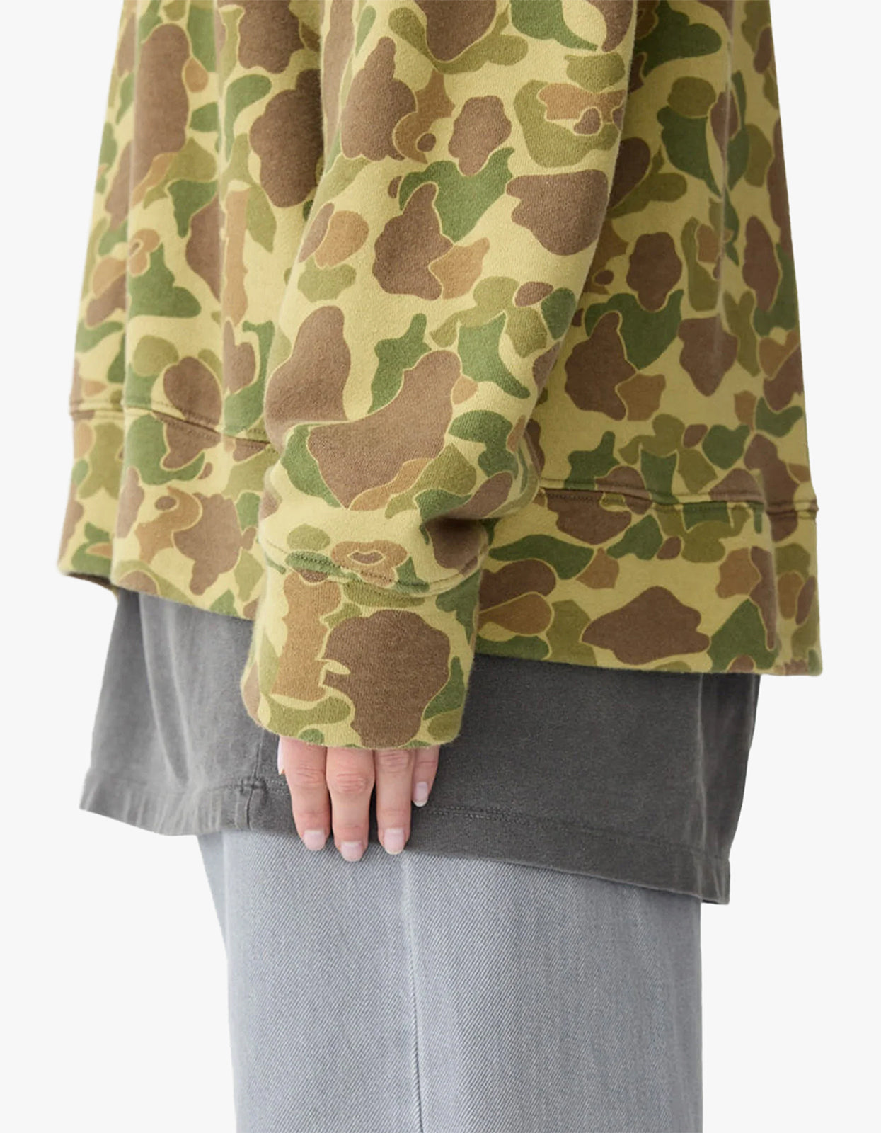 Camo Slouch Crew Sweat - Camo