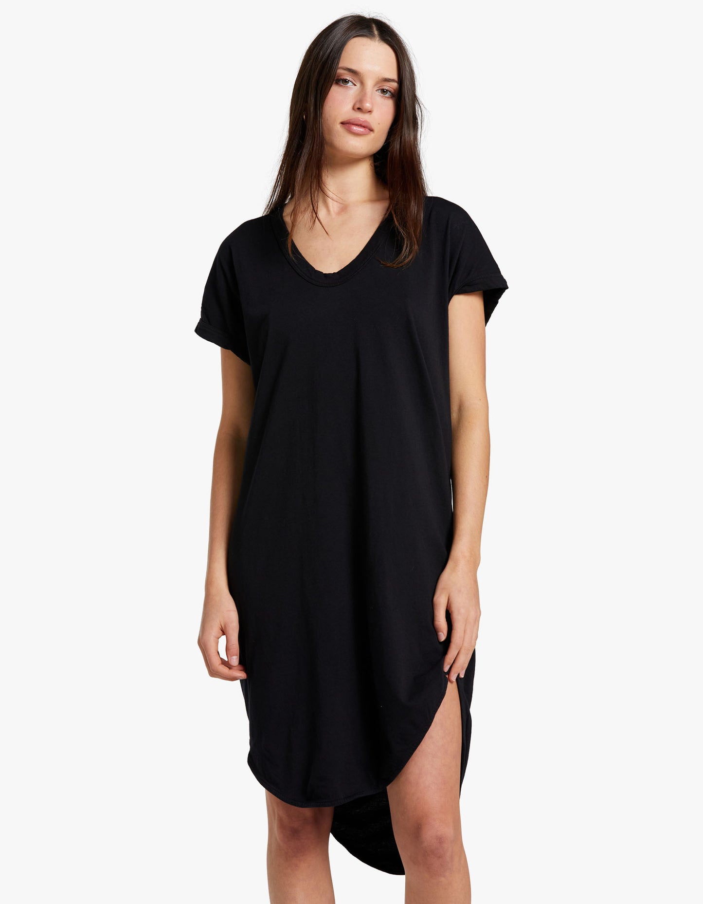 bassike t shirt dress Longerline T-Shirt Dress BASSIKE