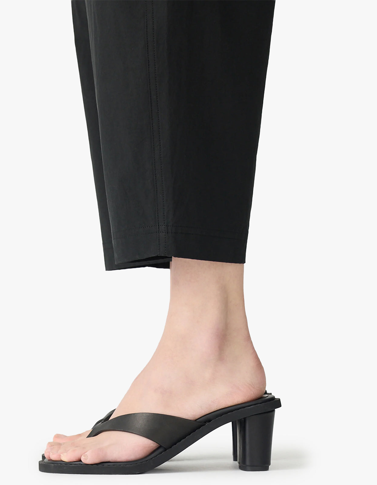 Crushed Cotton Summer Pant - Black