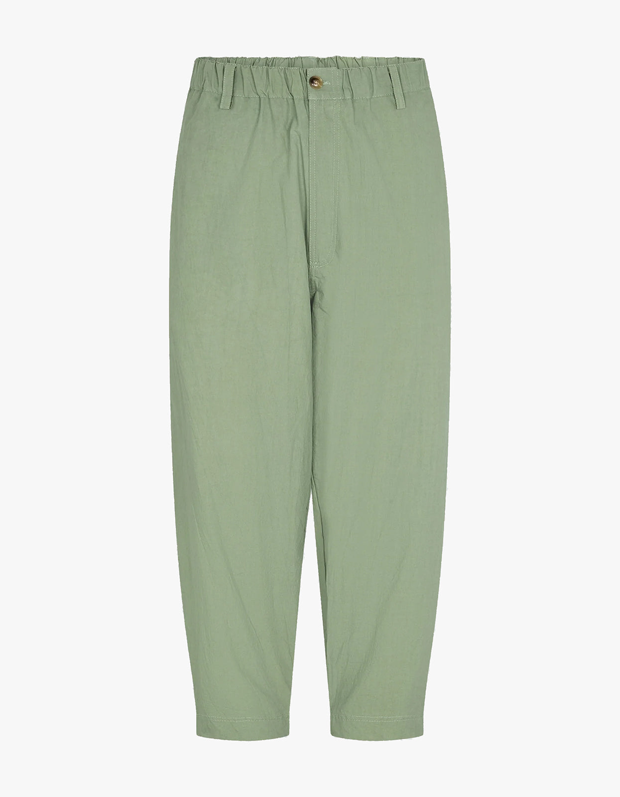 Crushed Cotton Summer Pant - Dark Sage