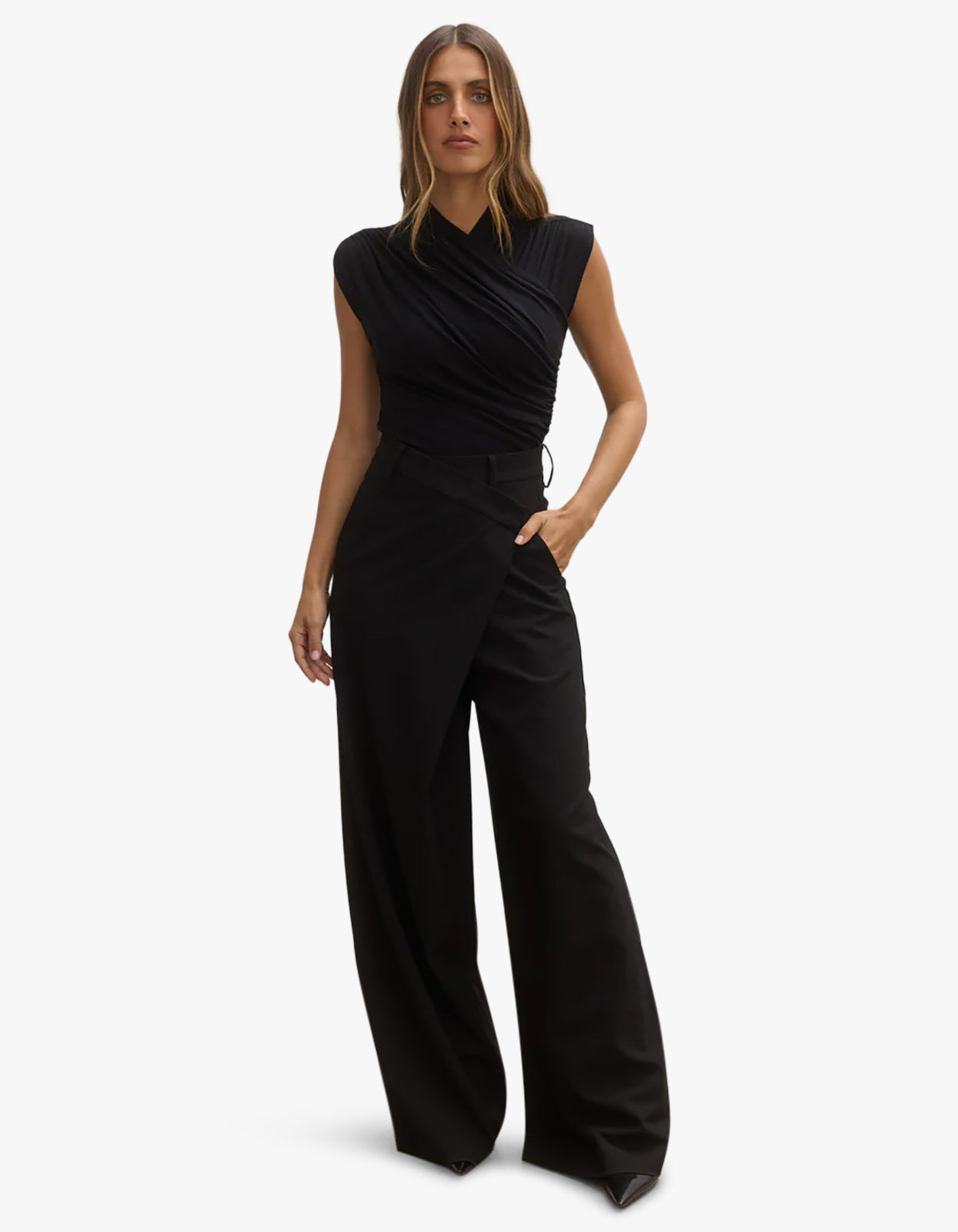 Amrita Sleeveless Bodysuit - Shadow