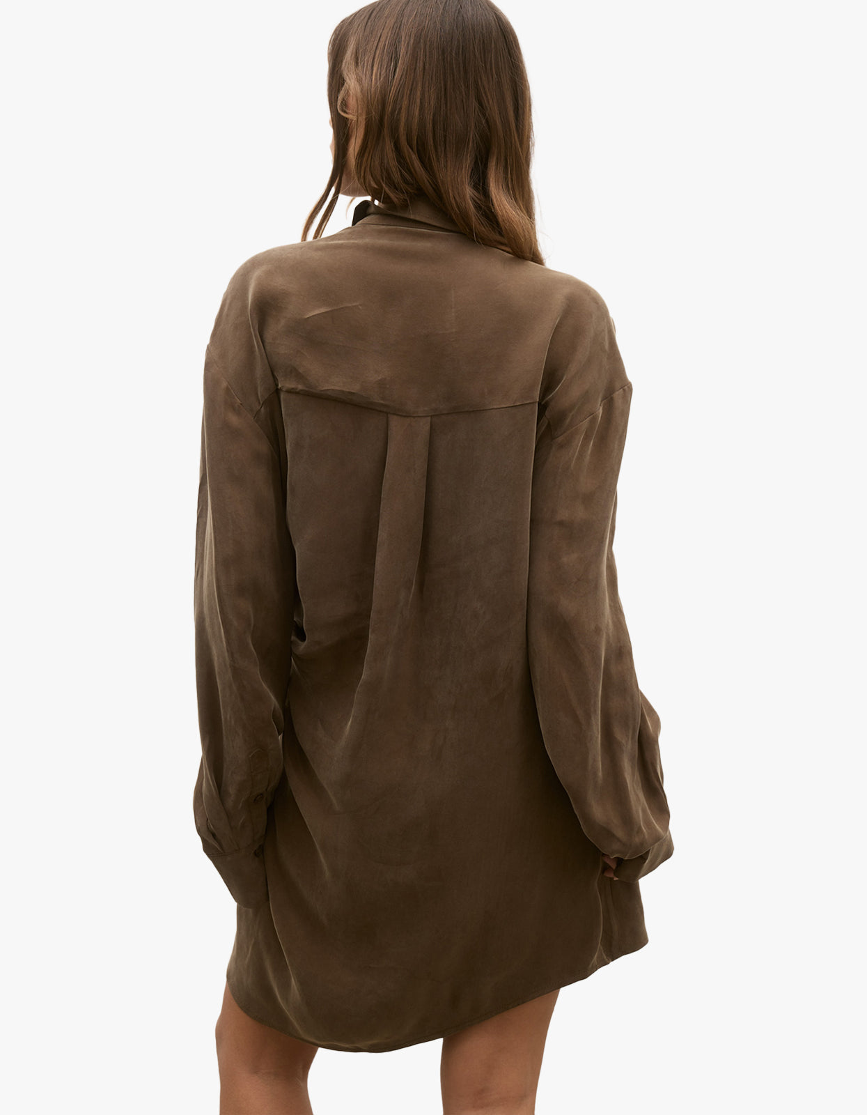 Noah Shirt Dress - Chocolate
