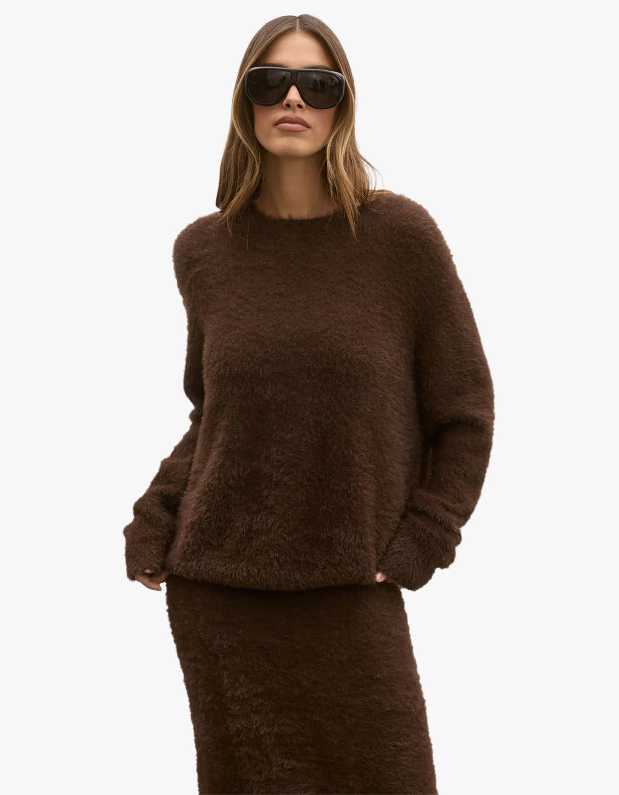 Junie Knit Sweater - Chocolate