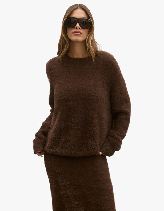 Junie Knit Sweater - Chocolate