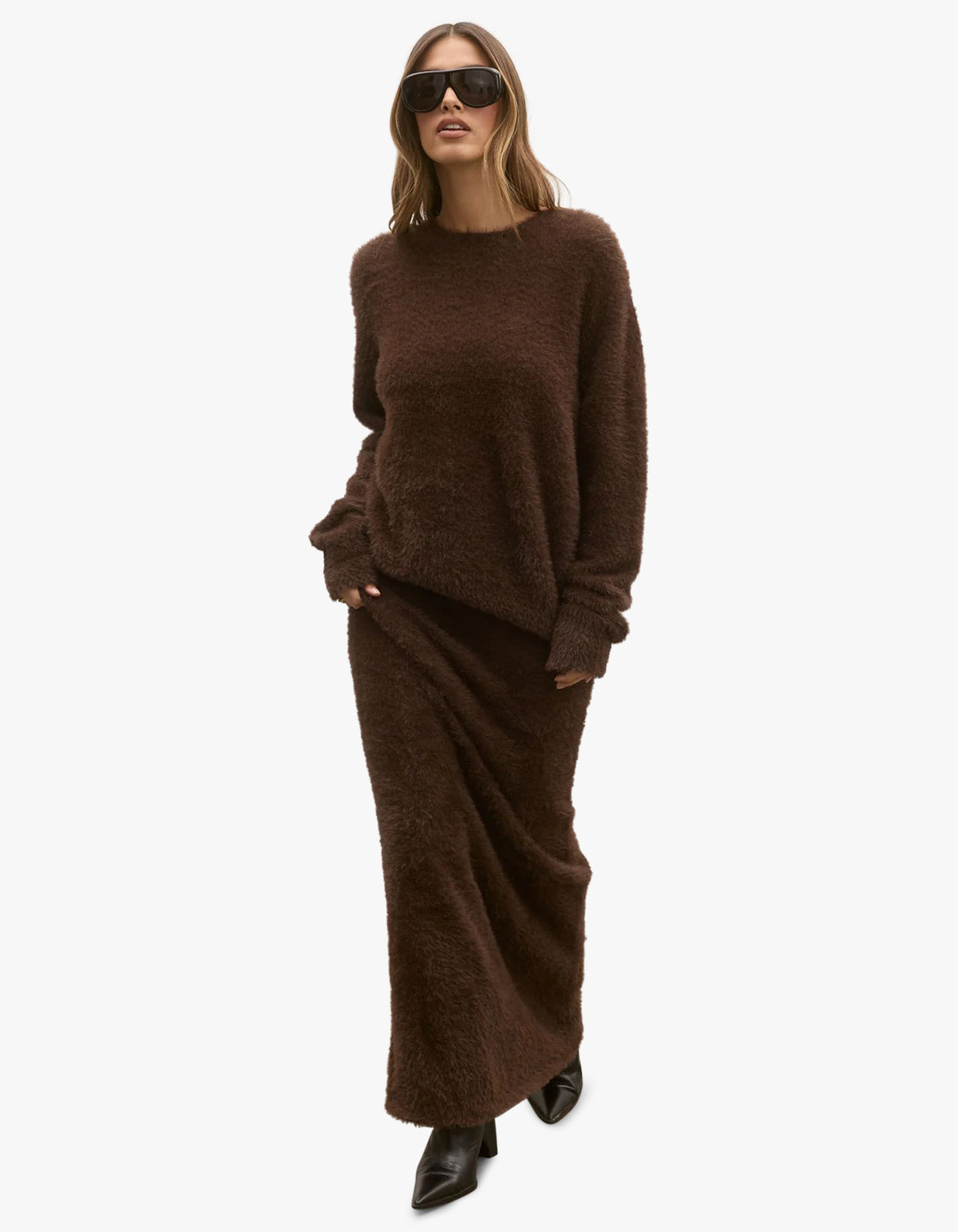 Junie Knit Sweater - Chocolate
