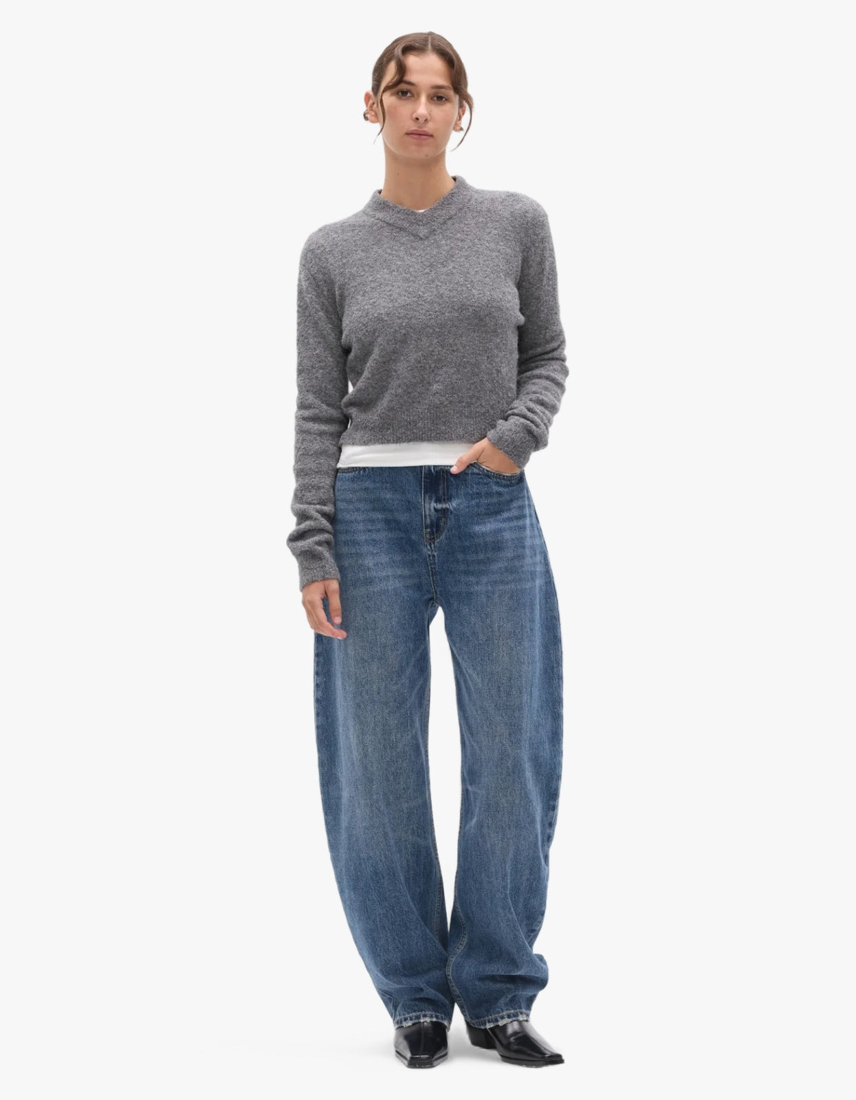 Caludia V Knit - Grey