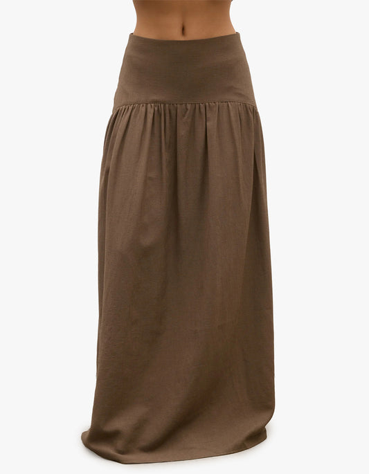 Delphine Skirt - Chocolate