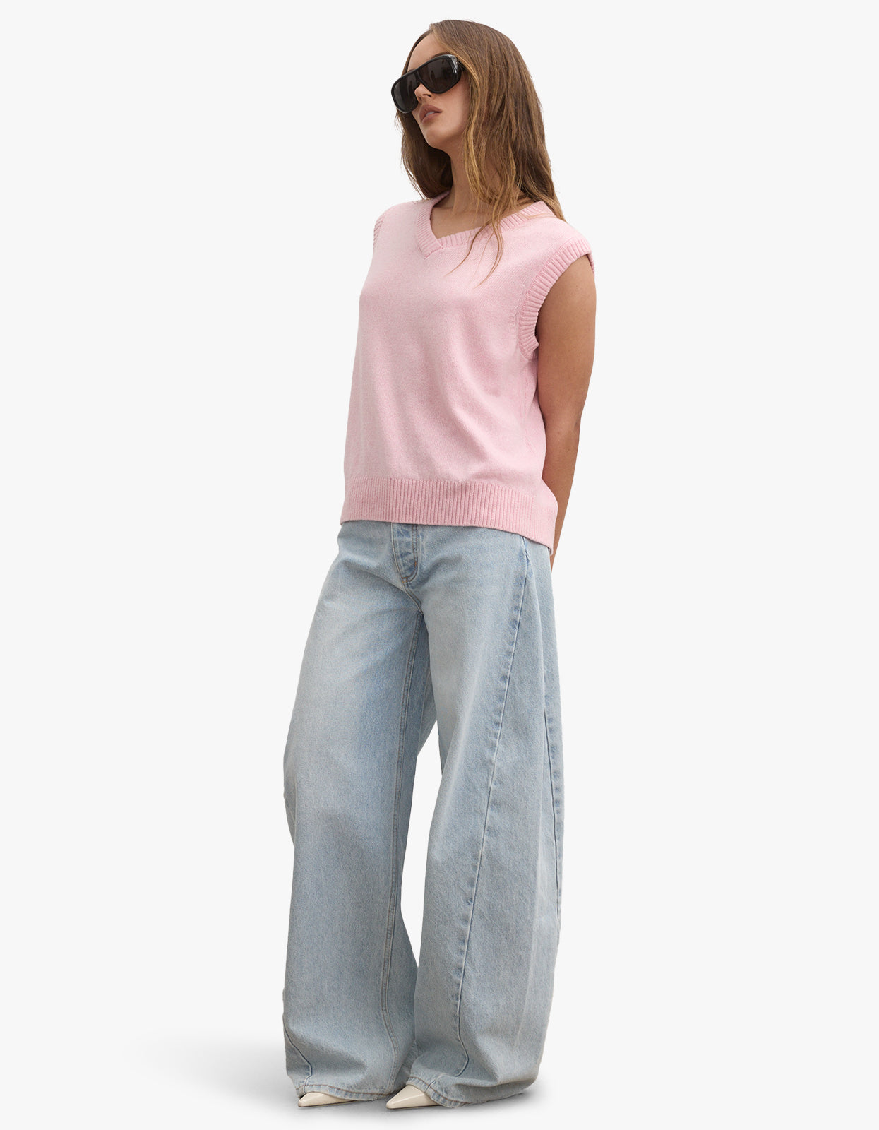 Ember Knit Vest - Bubblegum