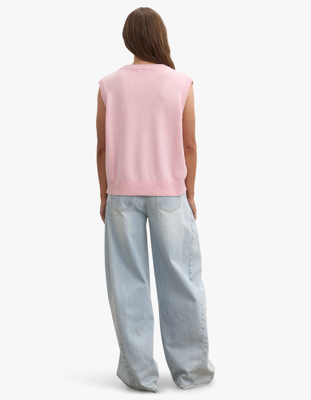 Ember Knit Vest - Bubblegum