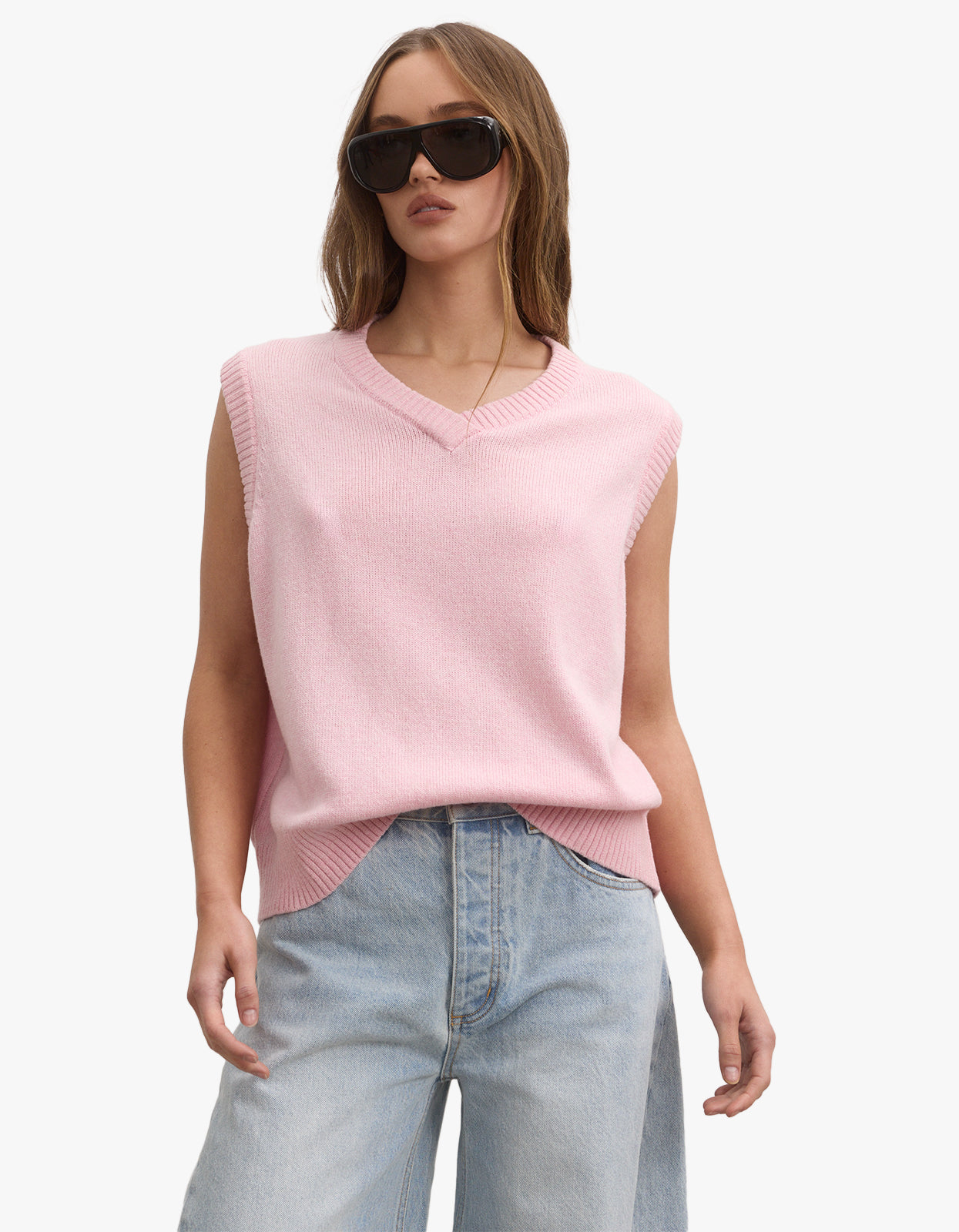 Ember Knit Vest - Bubblegum