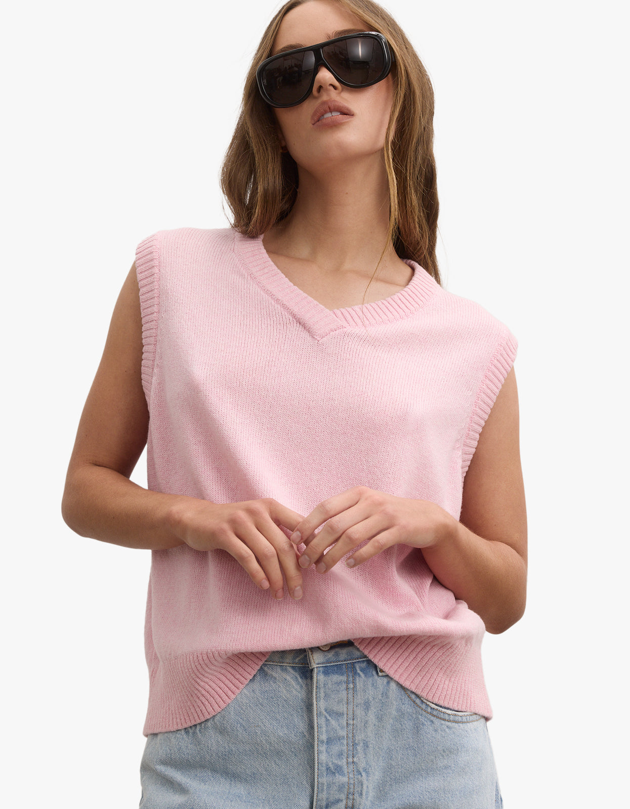 Ember Knit Vest - Bubblegum