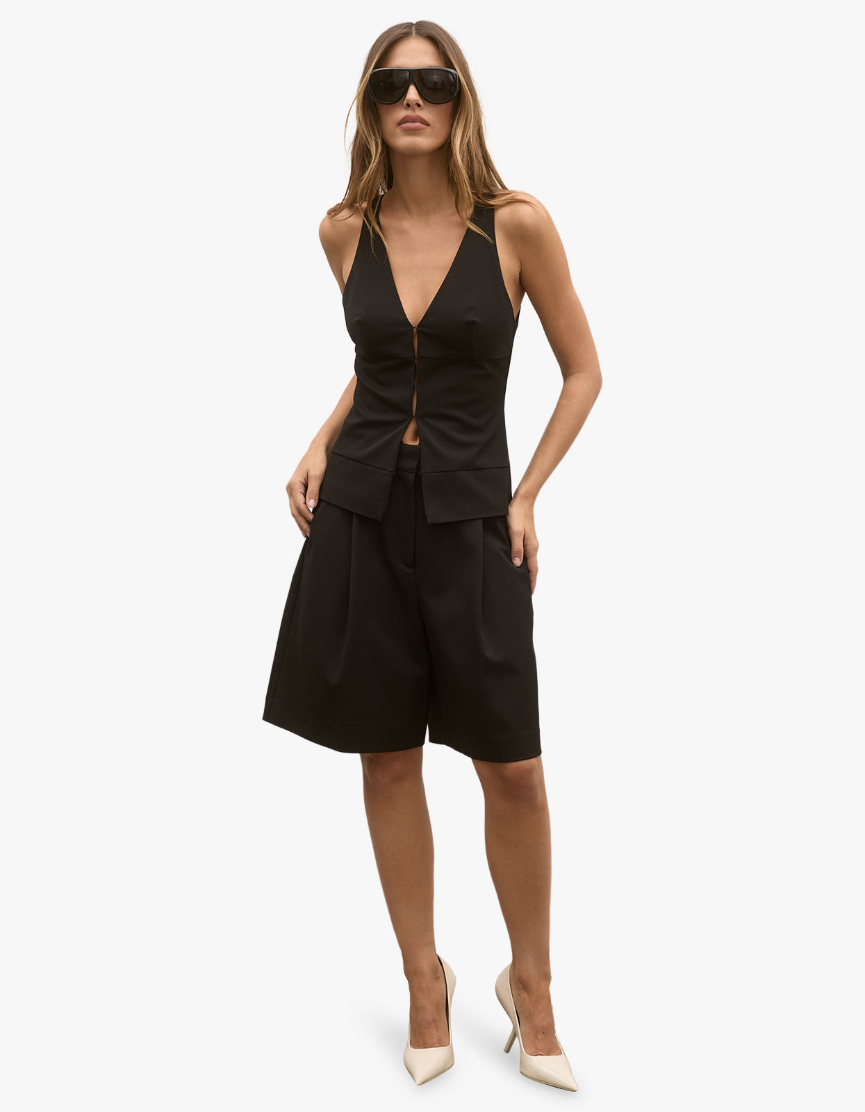 Reeve Halter Top - Black