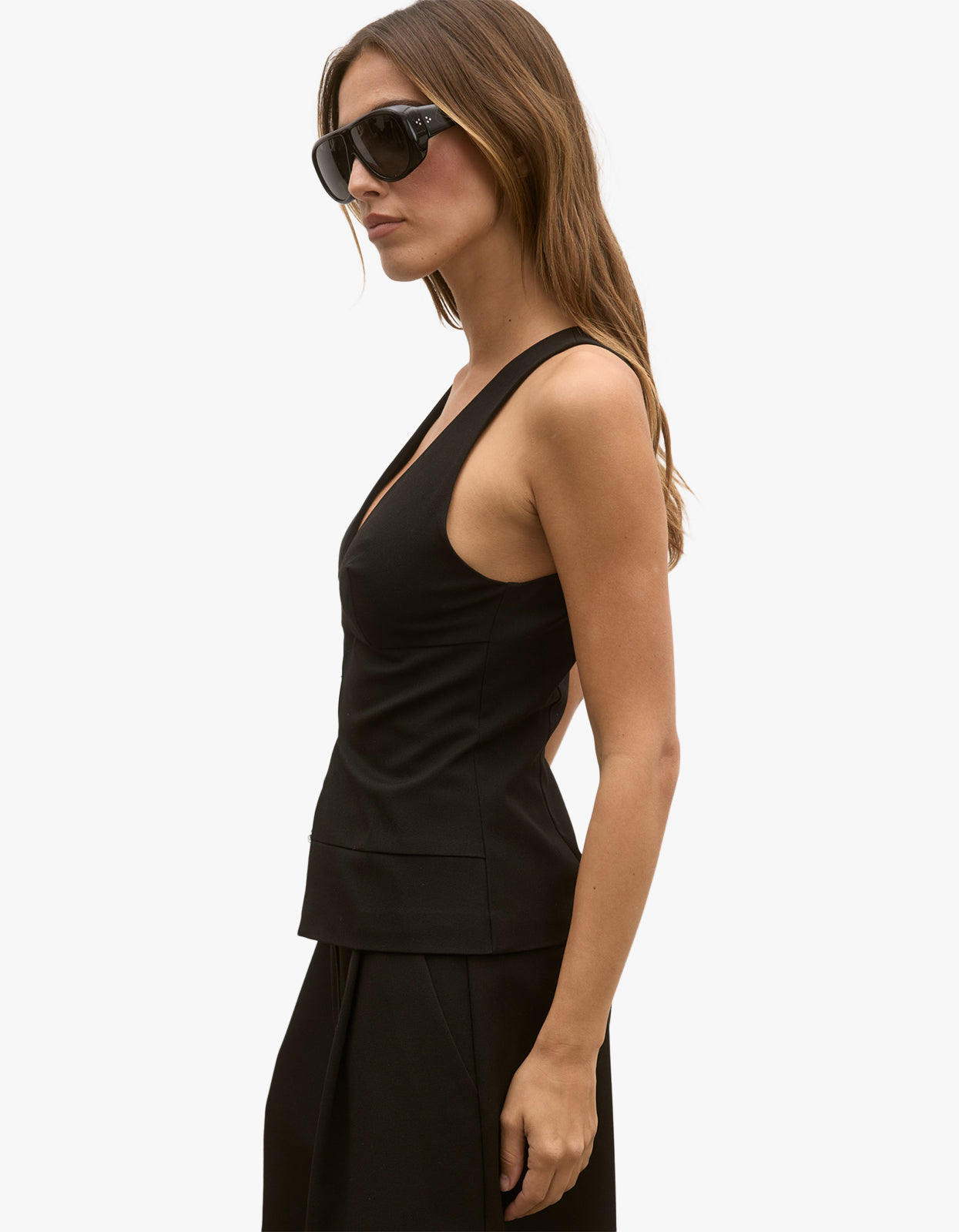 Reeve Halter Top - Black