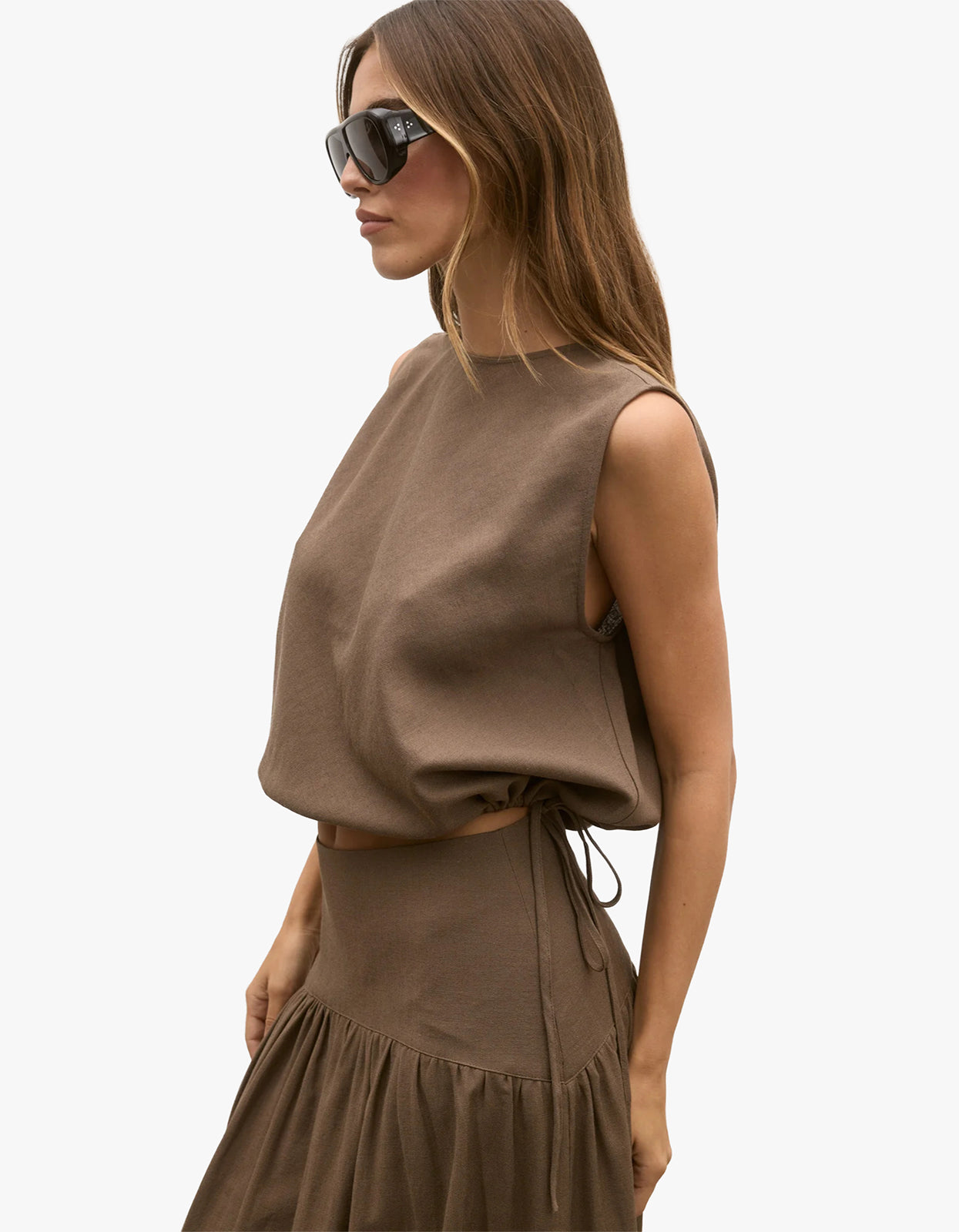 Delphine Top - Chocolate