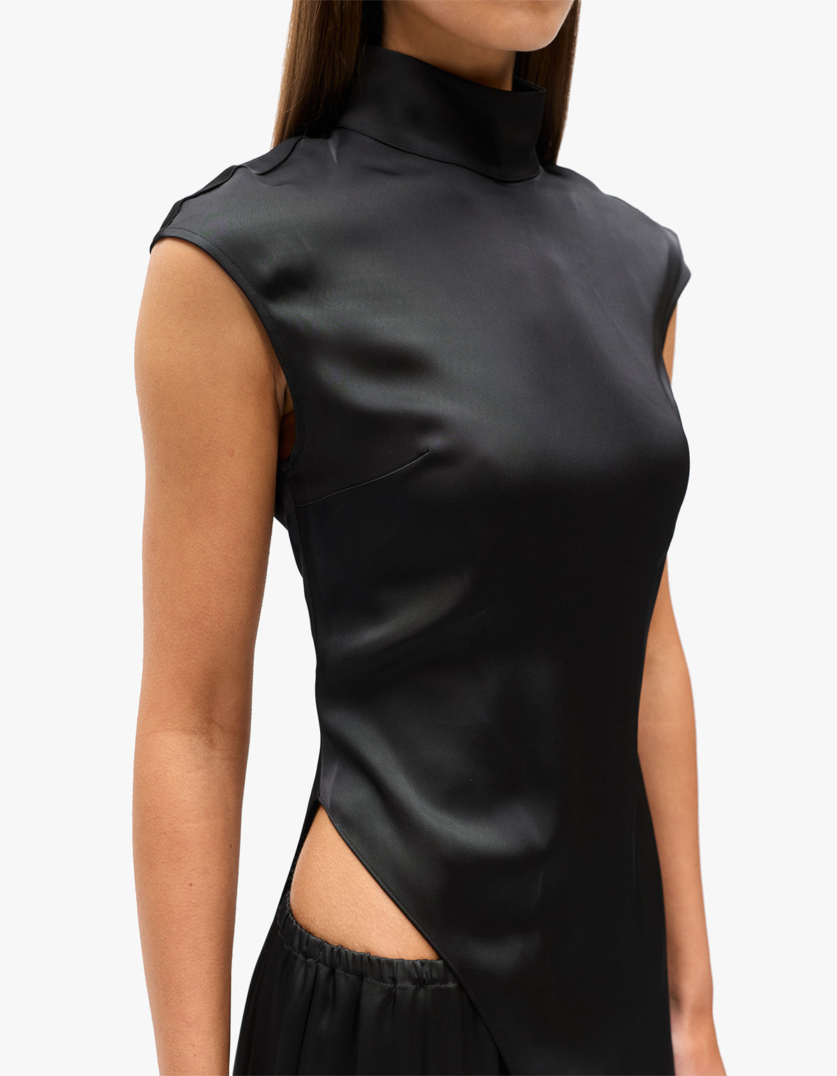 Maya Asymetry Top - Black