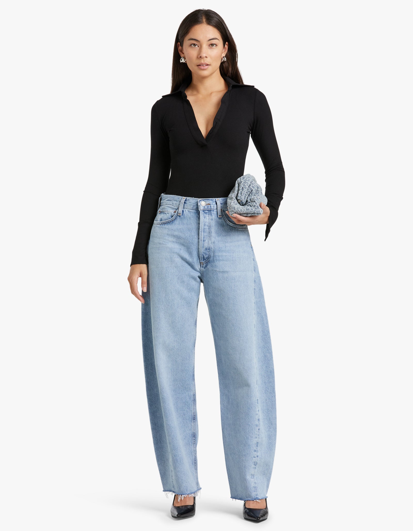 Bayse Celine Bodysuit - Black Womens - Tops - Tees and Tanks