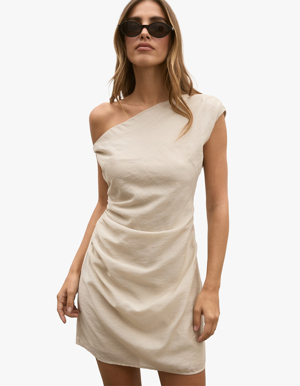 Amaya Mini Dress - Sand Superette Amaya Mini Dress - Sand Superette