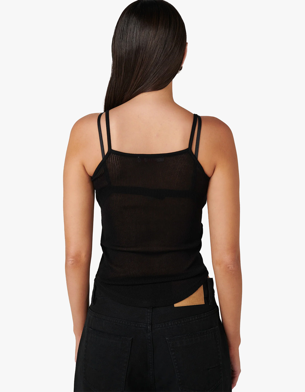 Daton Singlet Top - Black