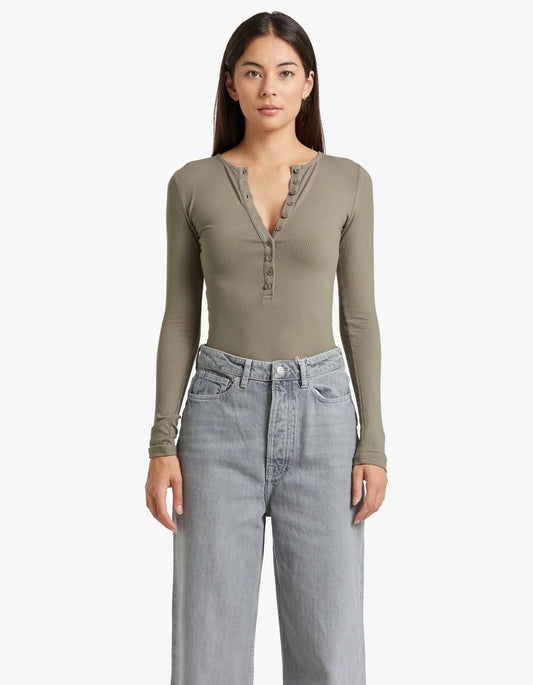 Lara Bodysuit - Khaki