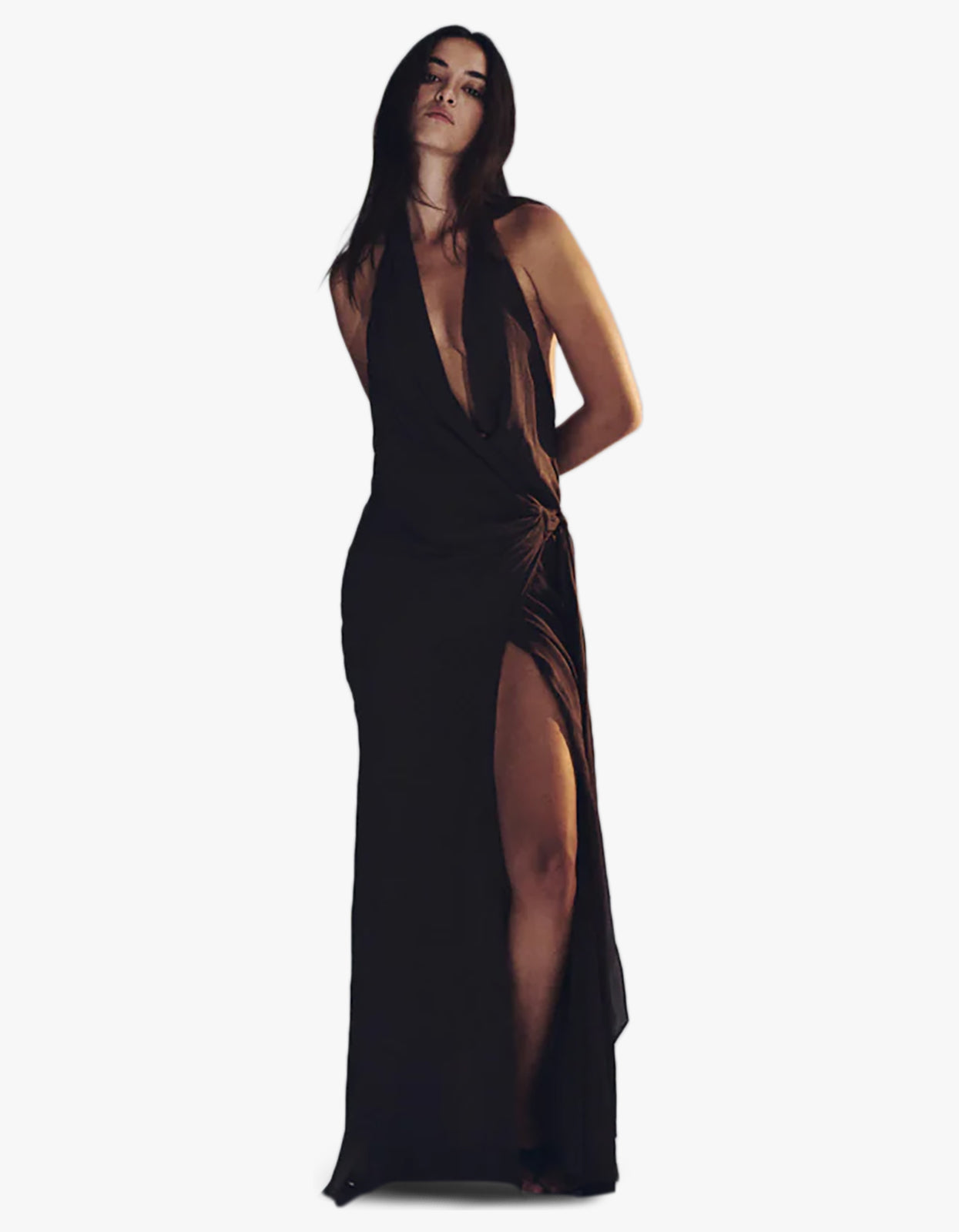 Soneva Wrap Dress - Dark Chocolate