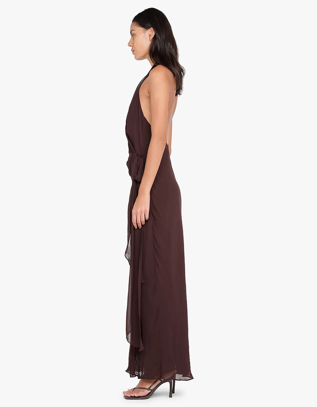 Soneva Wrap Dress - Dark Chocolate