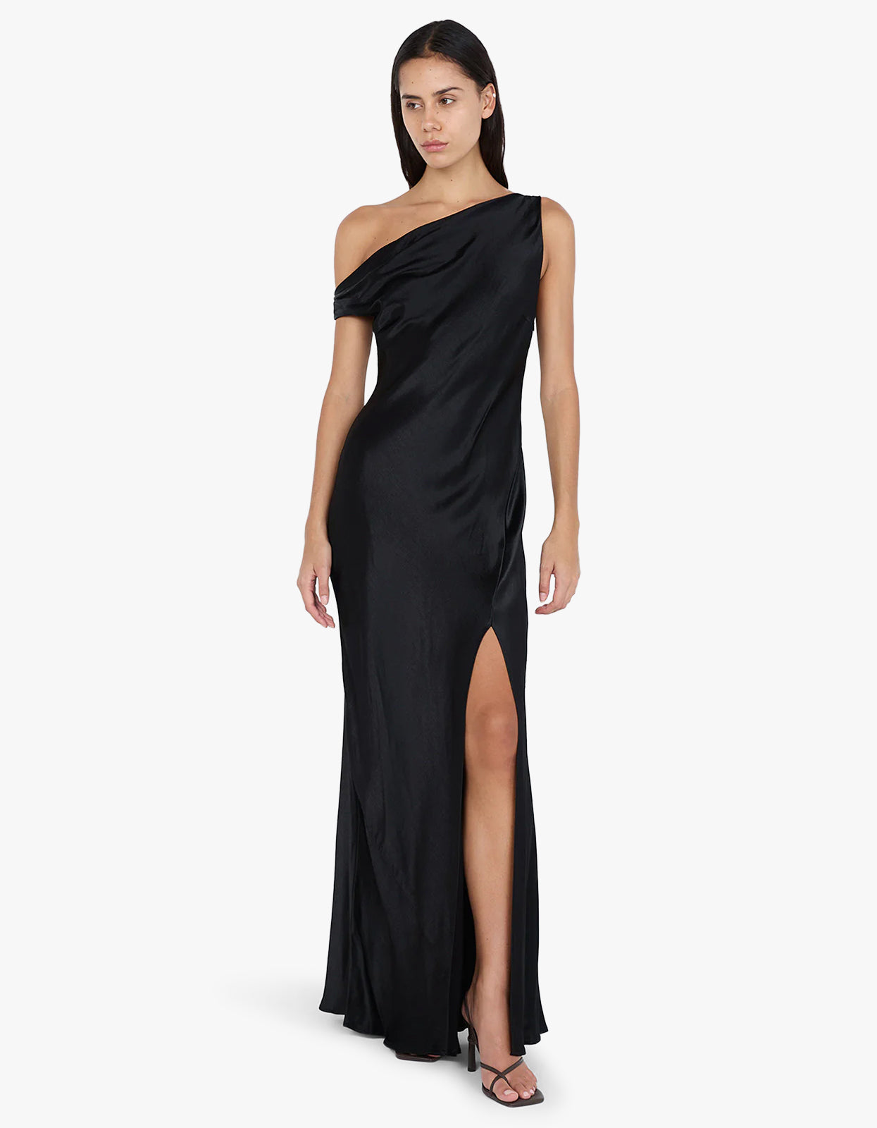 Sol Asym Dress - Black