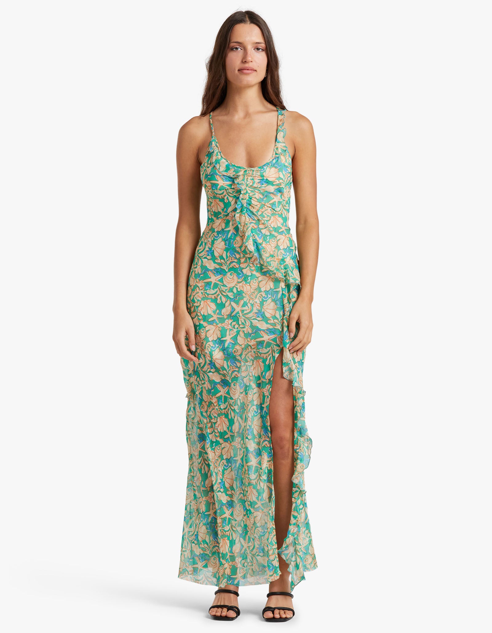 Superette Oasis Frill Maxi Dress Under The Sea