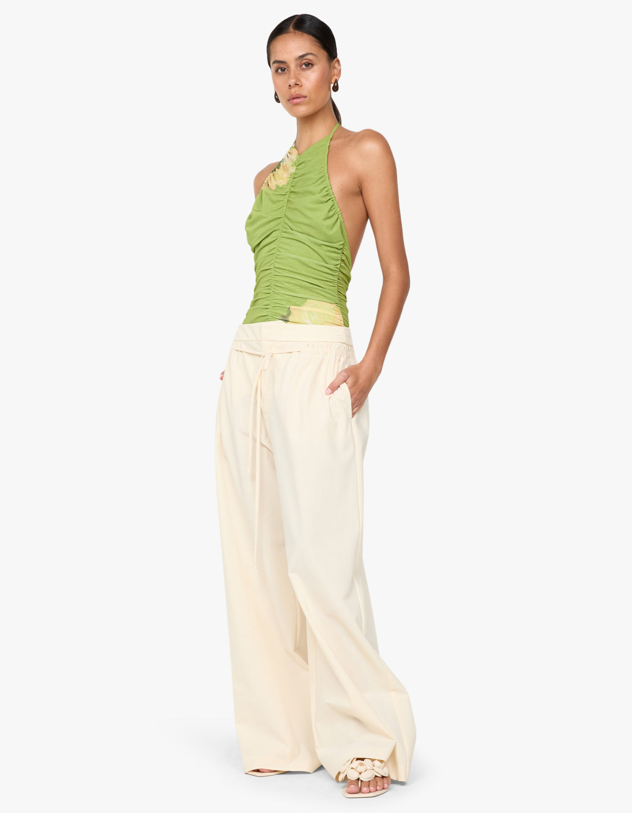 Citrina Halter Top - Aniya Floral