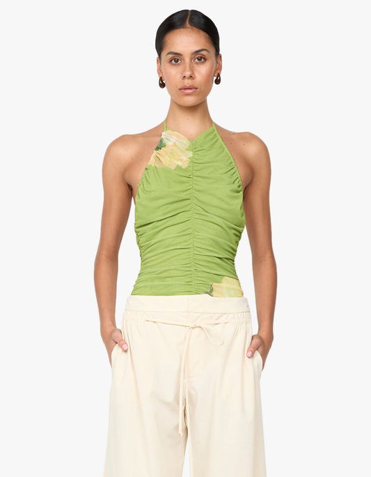 Citrina Halter Top - Aniya Floral