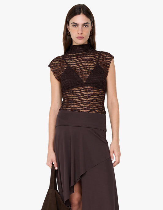 Emaretta Top - Dark Chocolate