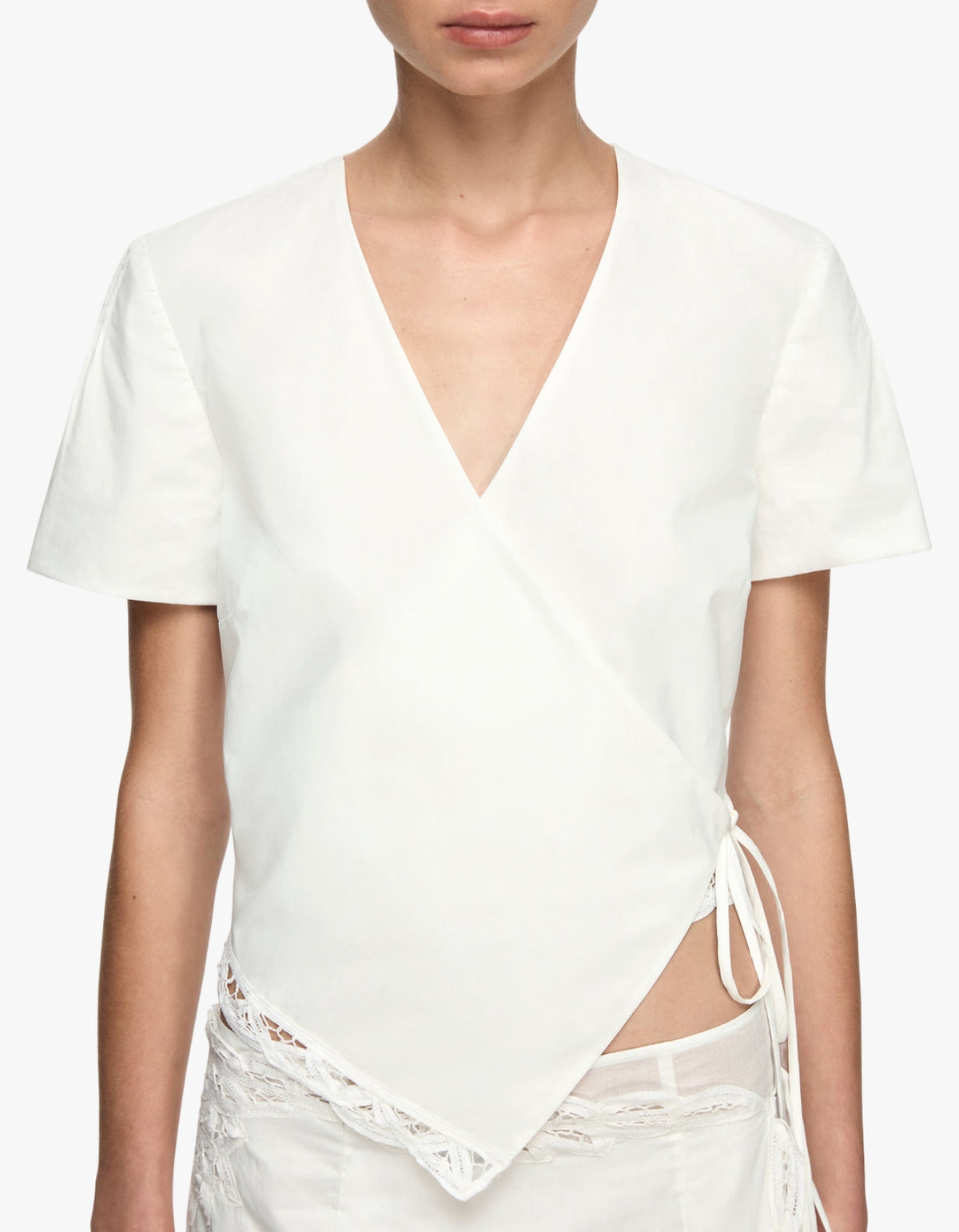 Skye Wrap Top - Ivory