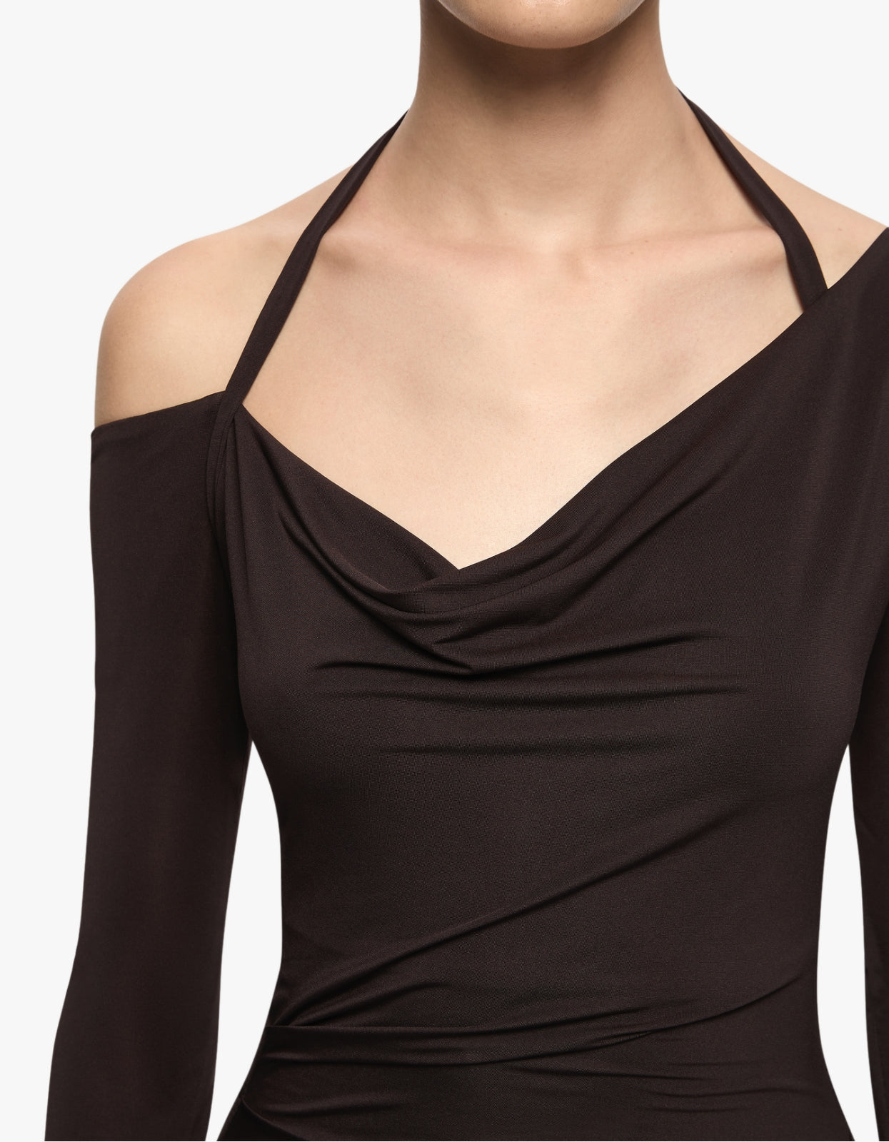 Court L/S Maxi Dress - Dark Chocolate