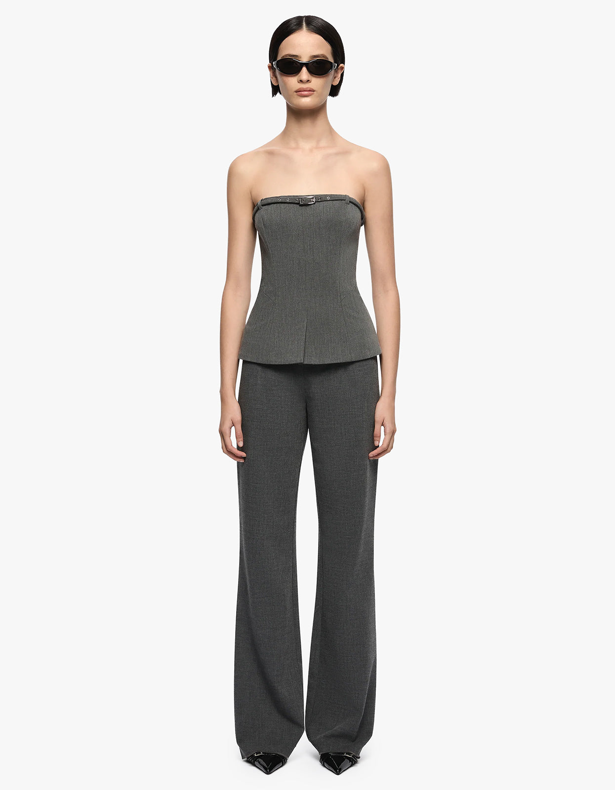 Estelle Slim Pant - Charcoal