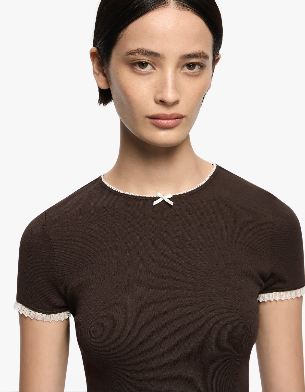 Moneta Baby Tee - Dark Chocolate