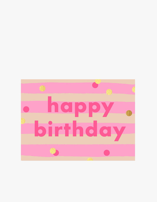 Birthday Confetti Card - Pink