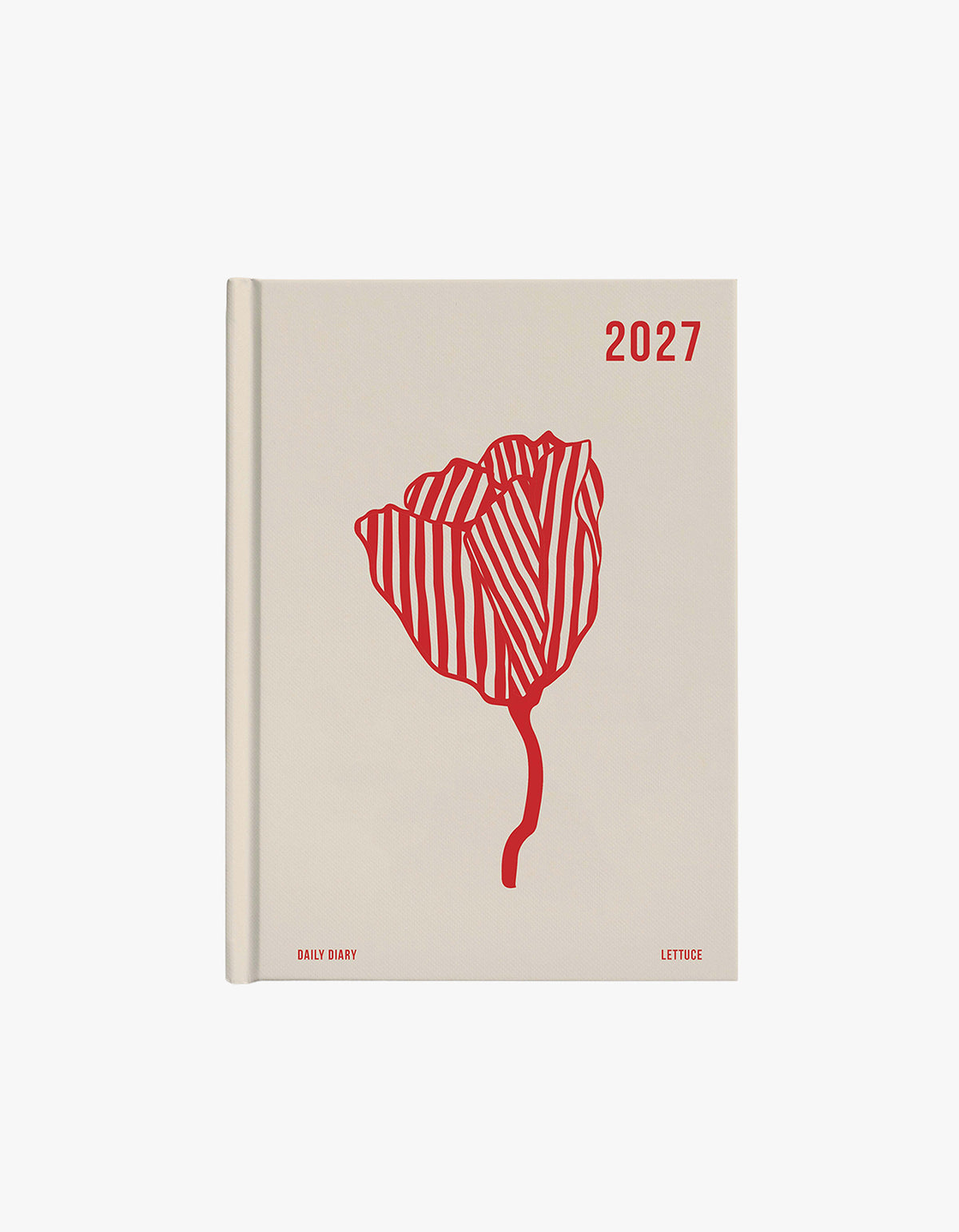 2027 Daily Diary - Red Bloom